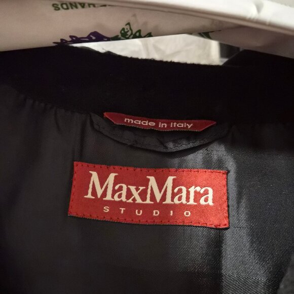 Max Mara Studio black wool coat - Picture 3 of 3